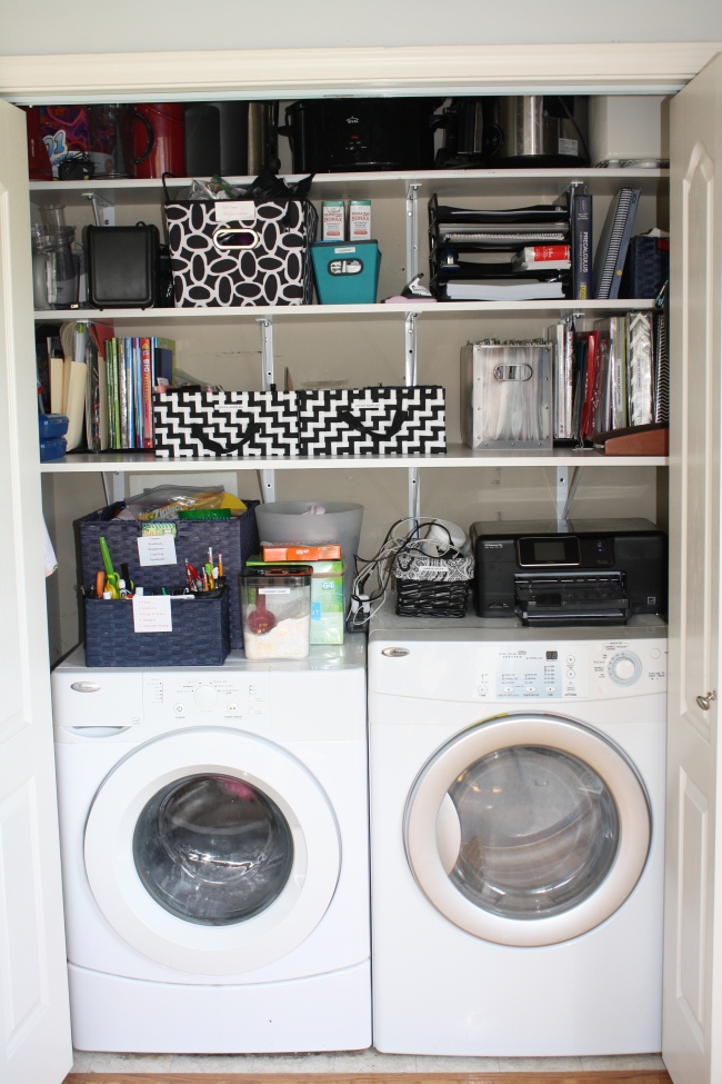 Organized Laundry Closet